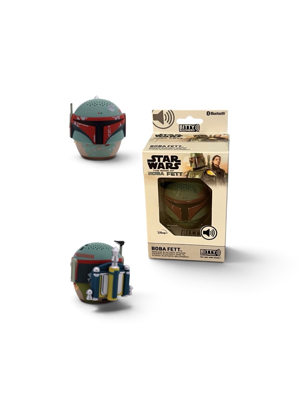 NIB Star Wars Boba Fett Bitty Boomers Disney+ Wireless Bluetooth Speaker